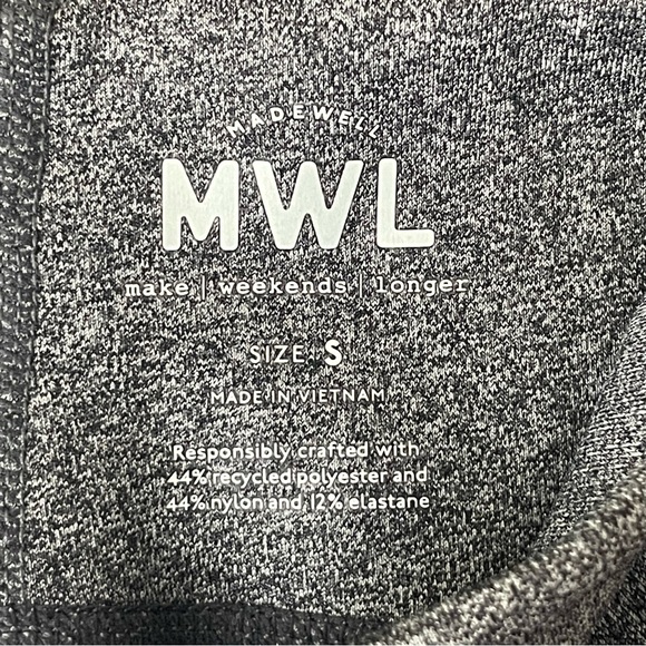 MADEWELL NWT MWL FORM HIGH RISE LEGENDS CHARCOAL HEATHER GRAY SMALL - Picture 8 of 10